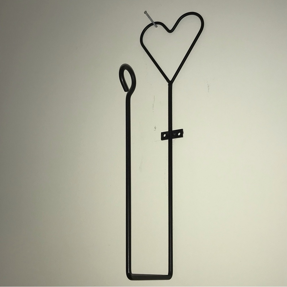 Amish Artisan Genuine Wrought Iron Paper Towel Holder Toilet Tissue Holder